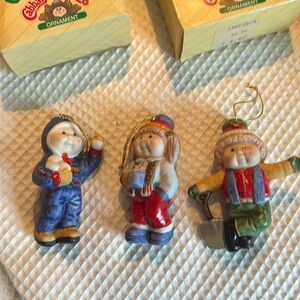 Set of 3 Vintage Cabbage Patch Kids Christmas Ornaments